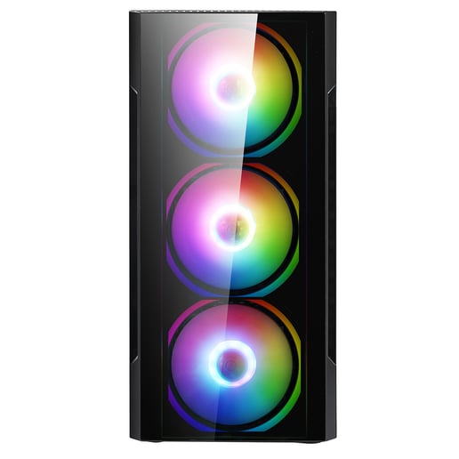 CiT Flash Mid Tower Gaming Case - Black 
