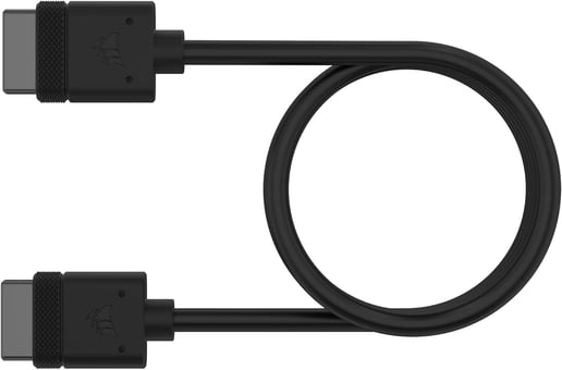 Corsair iCUE LINK Cable in Black, 600mm with Straight Connectors