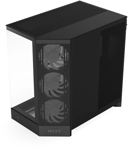 NZXT H9 Flow RGB Mid Tower Gaming Case - Black 