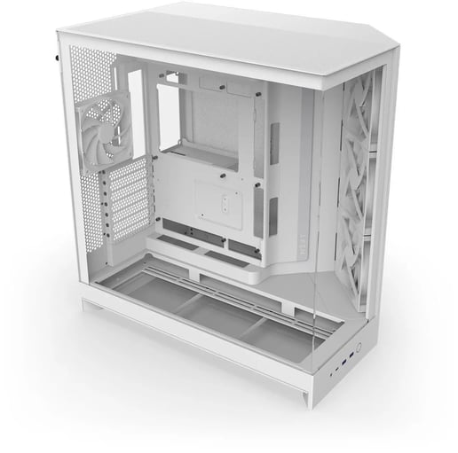 NZXT H9 Flow Mid Tower Gaming Case - White 