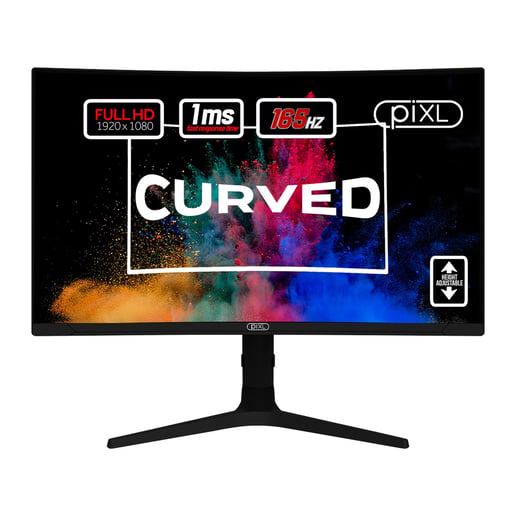 piXL CM27C7 27" Full HD Curved Gaming Monitor - VA, 165Hz, 1ms, HDMI, DP