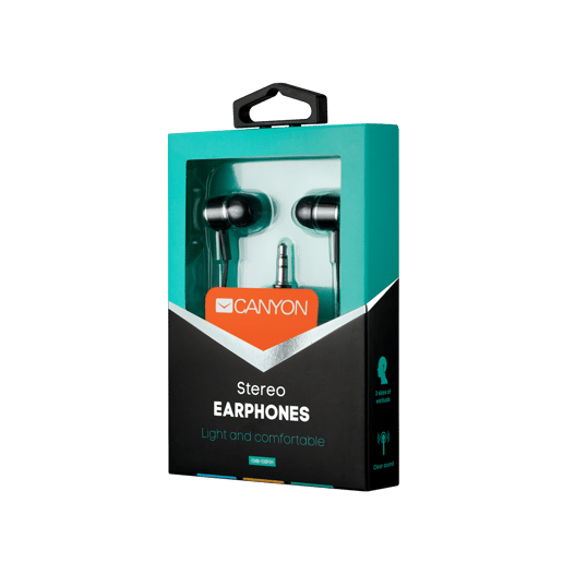 Canyon Essential Stereo Earphones Black