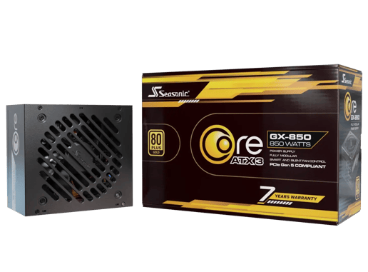 850W Seasonic CORE GX ATX 3.1 Modular 80 Plus Gold PSU