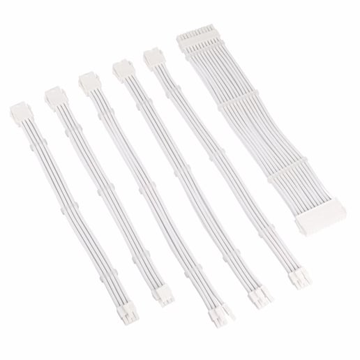 Kolink Core Adept Braided Cable Extension Kit in Brilliant White
