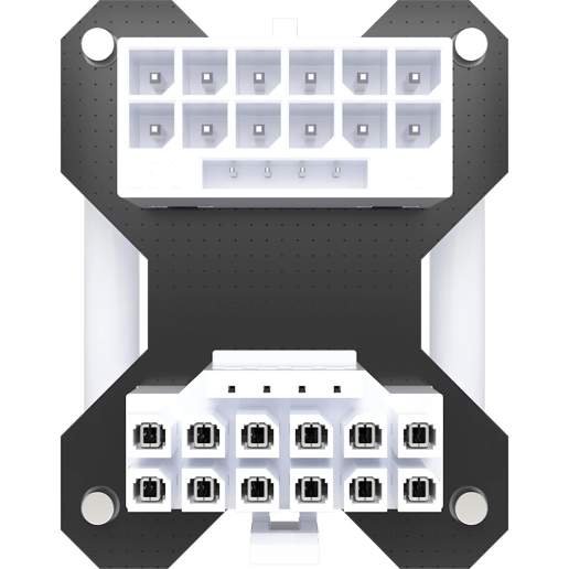 Corsair PCIe 5.1 180 degree 12V-2x6 GPU Power Bridge in White, Style A