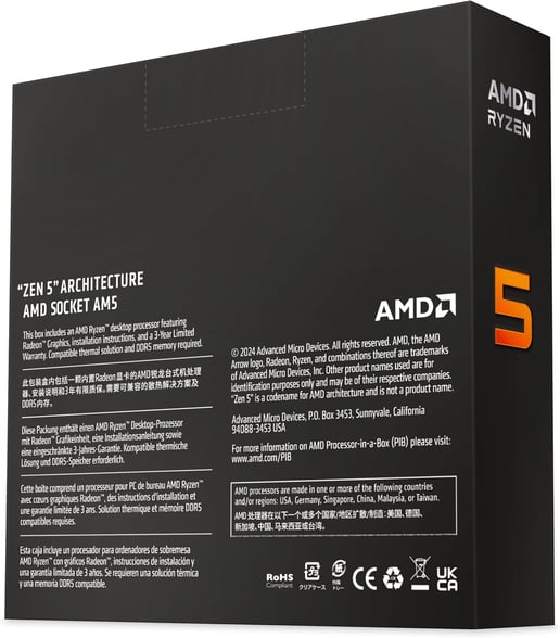 AMD Ryzen 5 9600X 6 Core/12 Thread AM5 CPU 