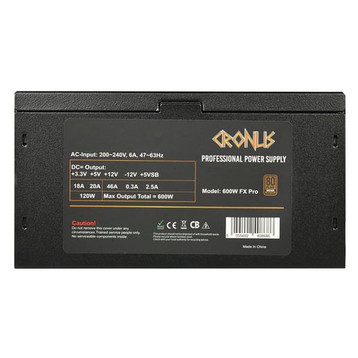 Generic Cronus FX 600W Power Supply 80 Plus Bronze