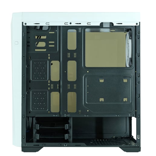 CiT C6063 Mid Tower Gaming Case - White USB 3.0