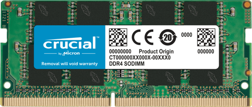 Crucial 16GB (1x16GB) 3200MT/s DDR4 Memory