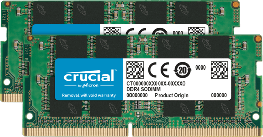 Crucial 32GB (2x16GB) 3200MT/s DDR4 Memory Kit