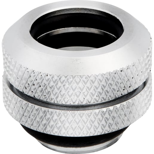 Corsair Hydro X Series XF Hardline 12mm OD Fttings Four Pack in Chrome