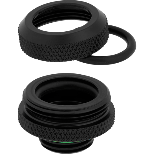 Corsair Hydro X Series XF Hardline 14mm Black Fittings - Four Pack