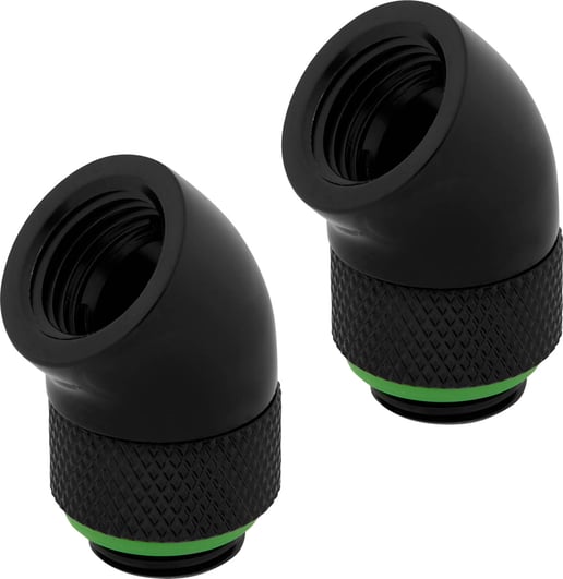 Corsair Hydro X Series 45 Degree Rotary Adapter Twin Pack in Black