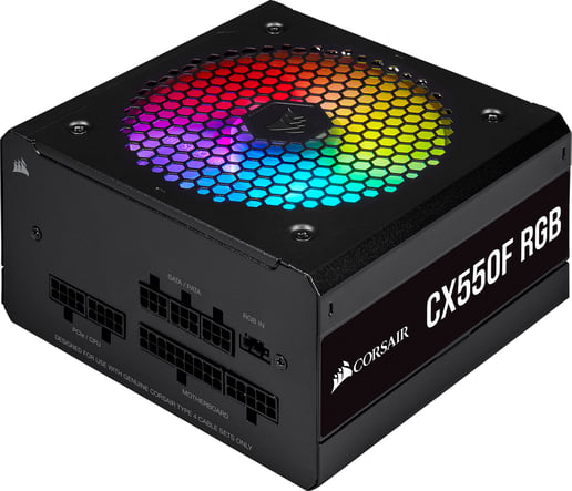 550W Corsair CX550F RGB Modular 80 Plus Bronze PSU