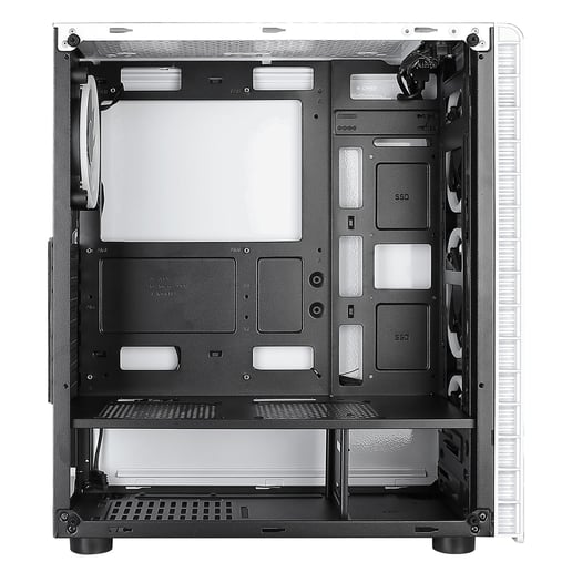 CiT Raider Mid Tower Gaming Case - White 