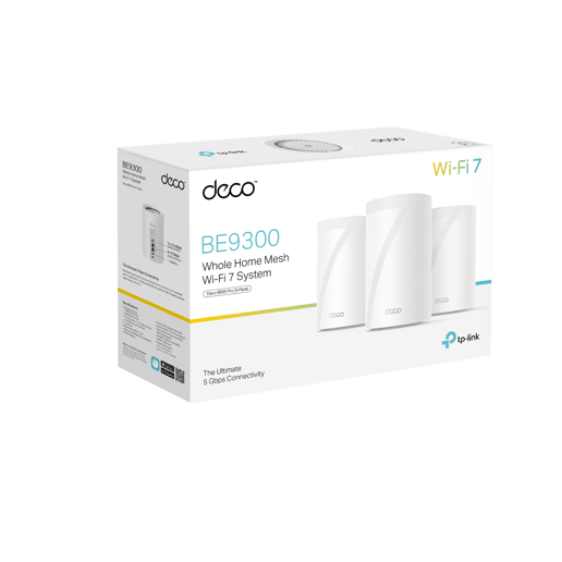 TP-Link Deco BE65 Pro BE9300 Whole Home Mesh Wi-Fi 7 System (3-pack)