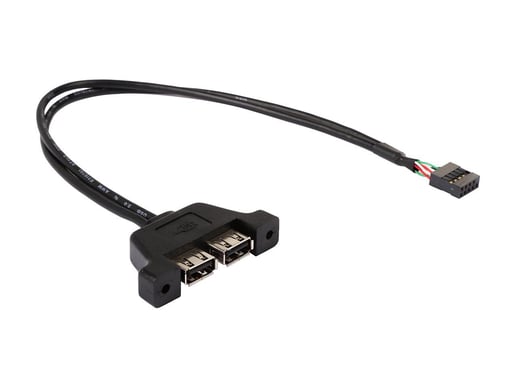 ASRock USB 2.0 Header to 2 x USB 2.0 Cable for DeskMini Series Chassis