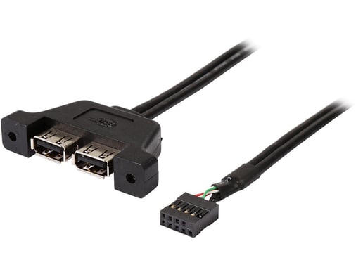 ASRock USB 2.0 Header to 2 x USB 2.0 Cable for DeskMini Series Chassis