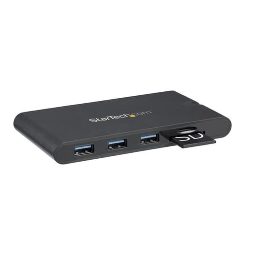 StarTech.com USB-C Multiport Adaptor with HDMI and VGA - 3x USB 3.0 - SD - PD 3.0 - Wraparound Cable