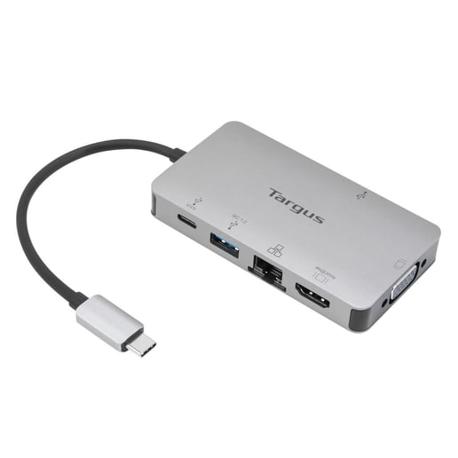 Targus USB-C DP Alt Mode Single Video 4K HDMI/VGA Docking Station with 100W PD Pass-Thru