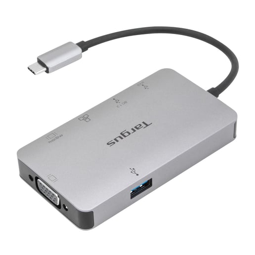 Targus USB-C DP Alt Mode Single Video 4K HDMI/VGA Docking Station with 100W PD Pass-Thru