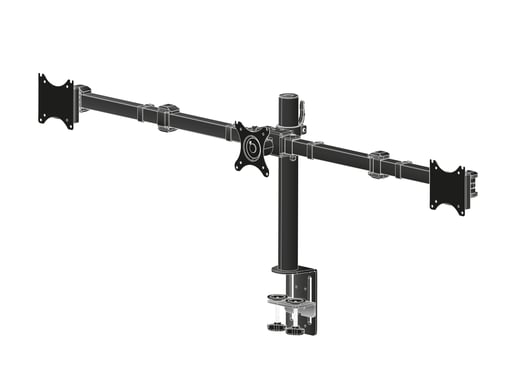 iiyama DS1003C-B1 Triple Monitor Arm