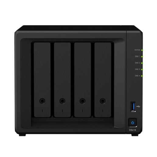 Synology DS418 4-Bay Desktop NAS Enclosure