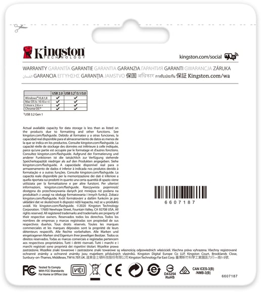 128GB Kingston DataTraveler Kyson USB 3.0 Flash Drive
