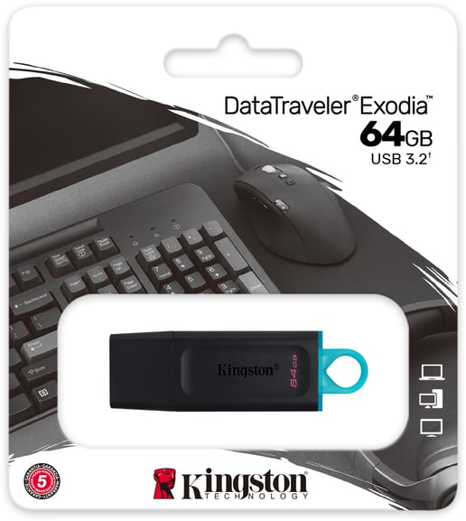64GB Kingston DataTraveler Exodia USB 3.0 Flash Drive