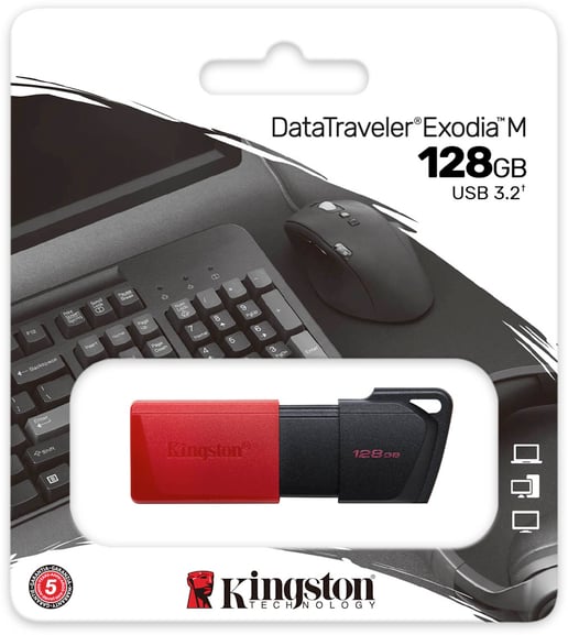 128GB Kingston DataTraveller Exodia M USB 3.0 Flash Drive