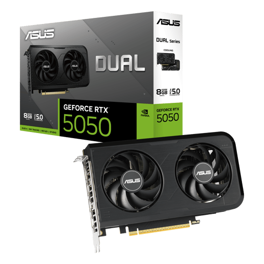 ASUS GeForce RTX 5050 Dual OC 8GB GDDR6 Graphics Card