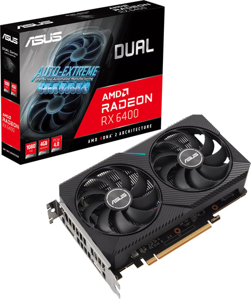 ASUS Radeon RX 6400 Dual 4GB Graphics Card