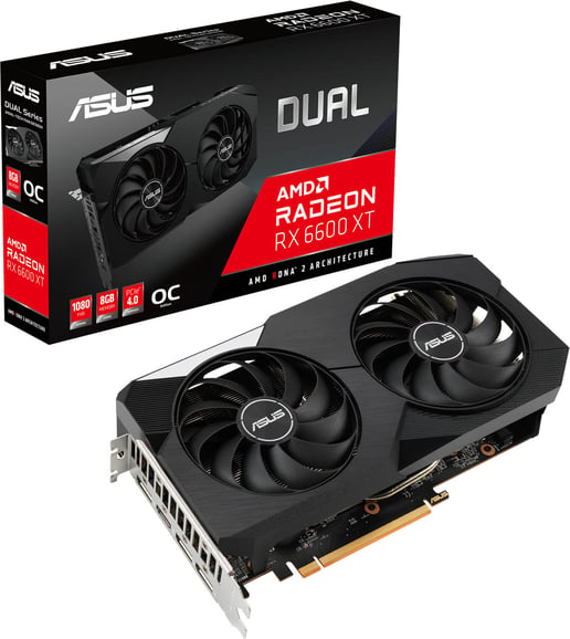 ASUS Radeon RX 6600 XT Dual OC 8GB Graphics Card