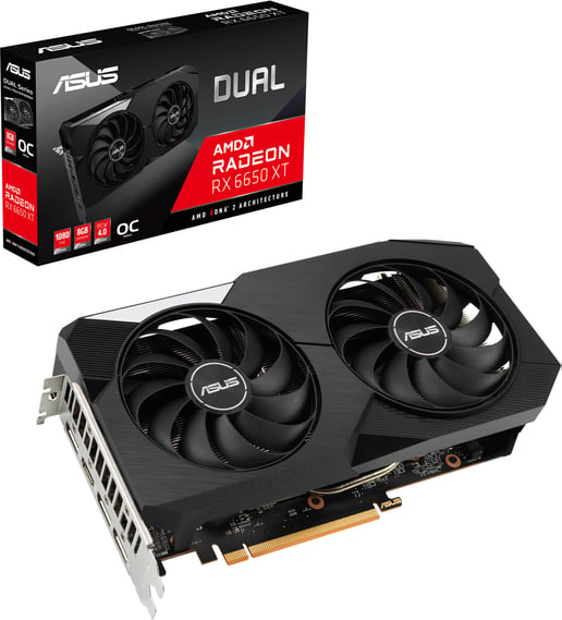 ASUS Radeon RX 6650 XT Dual OC 8GB Graphics Card