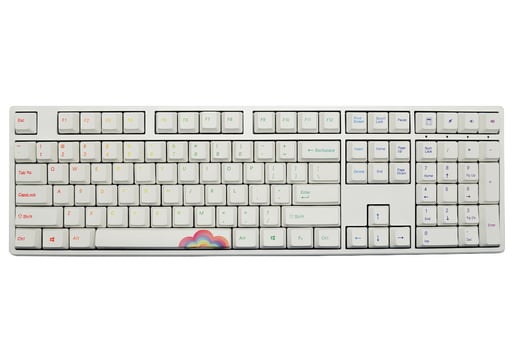 Ducky One Rainbow Edition USB Mechanical Keyboard with Cherry MX Black Switches (UK QWERTY)