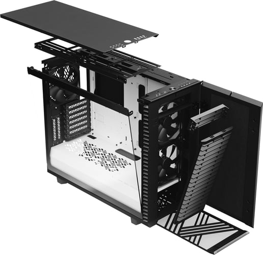 Fractal Define 7 Mid Tower Gaming Case - Black/White 