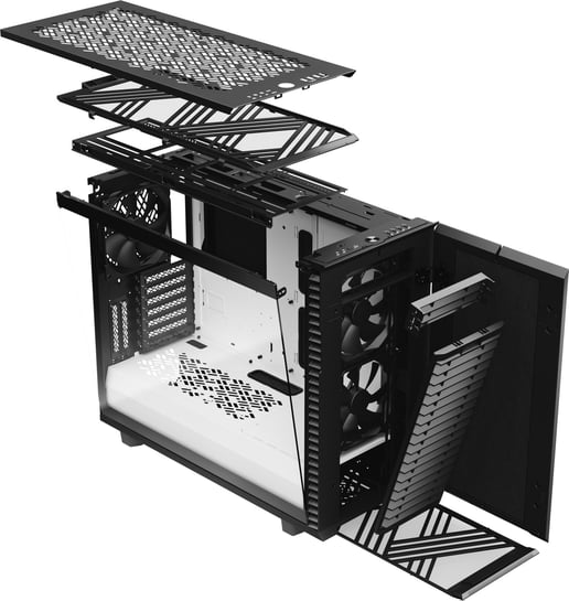 Fractal Define 7 Mid Tower Gaming Case - Black/White 