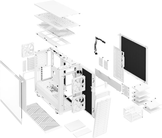 Fractal Define 7 Mid Tower Gaming Case - White 