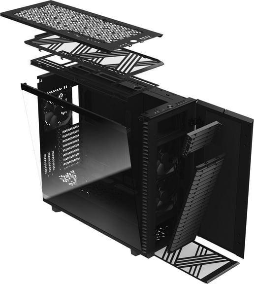 Fractal Define 7 XL Light TG Full Tower Case - Black 