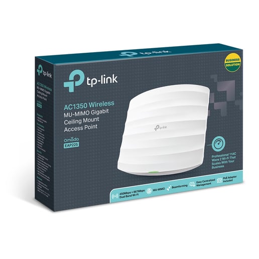 TP-Link EAP225 AC1350 Wireless MU-MIMO Gigabit Ceiling Mount Access Point