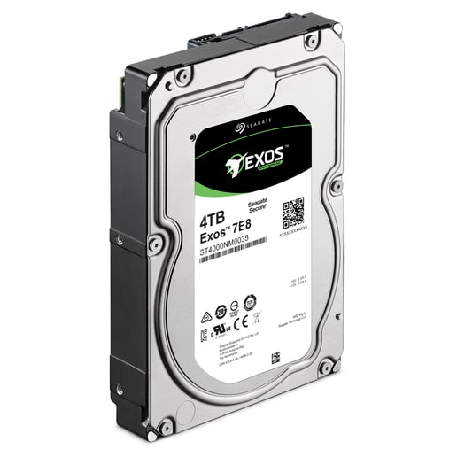 Seagate Exos 7E8 4TB SATA III 3.5" Hard Drive - 7200RPM, 128MB