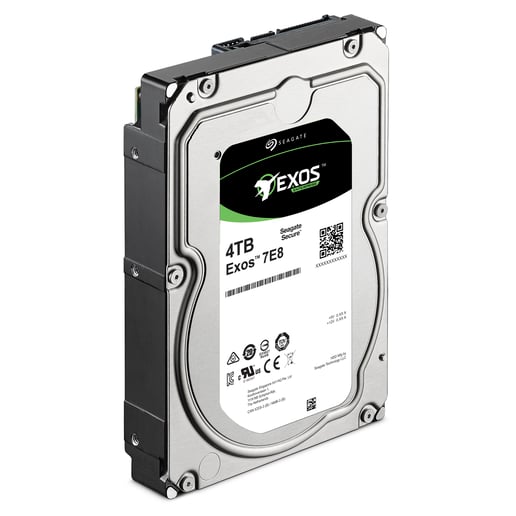 Seagate Exos 7E8 4TB SAS 12Gb/s 3.5" Hard Drive - 7200RPM, 128MB