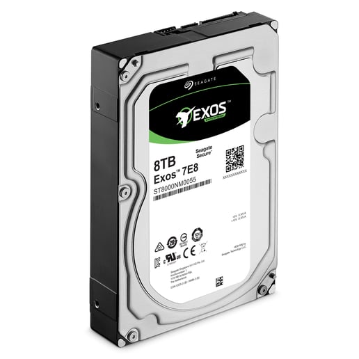 Seagate Exos 7E8 8TB SATA III 3.5" Hard Drive - 7200RPM, 256MB