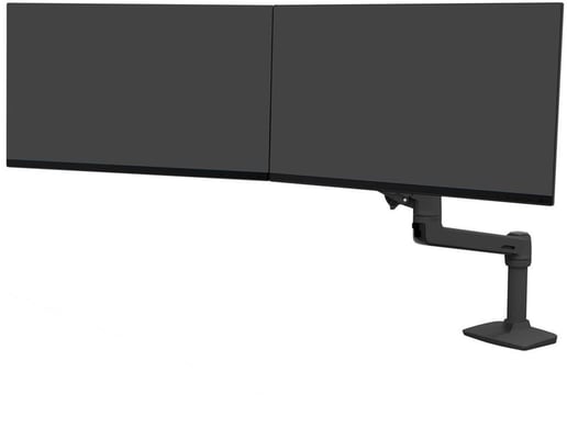 Ergotron Two-Monitor Mount 45-489-224 LX Desk Dual Direct Arm - Matte Black