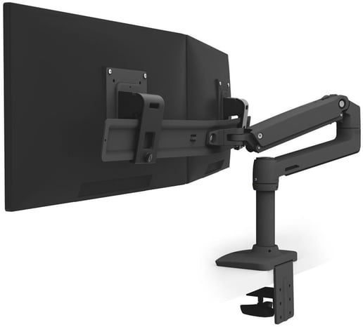 Ergotron Two-Monitor Mount 45-489-224 LX Desk Dual Direct Arm - Matte Black