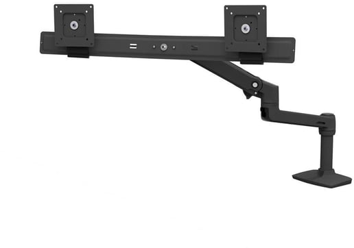 Ergotron Two-Monitor Mount 45-489-224 LX Desk Dual Direct Arm - Matte Black