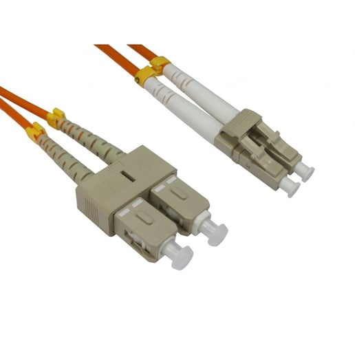 Cables Direct 2m OM2 Fibre Optic Cable, LC - SC (Multi-Mode)