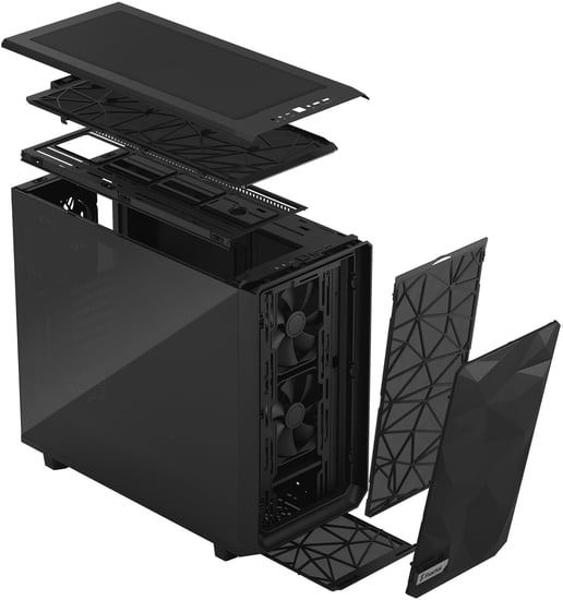 Fractal Meshify 2 Mid Tower Gaming Case - Black 
