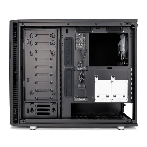 Fractal Define R6 Black Mid Tower Gaming Case - Black 
