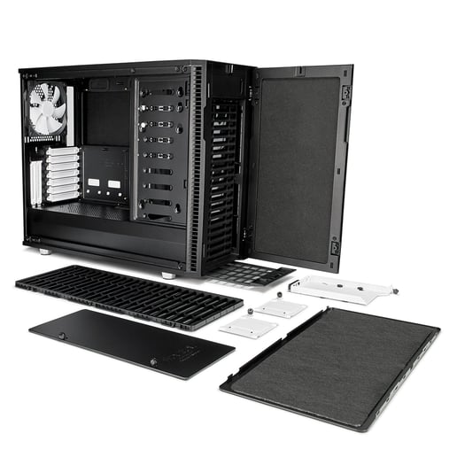 Fractal Define R6 Black Mid Tower Gaming Case - Black 